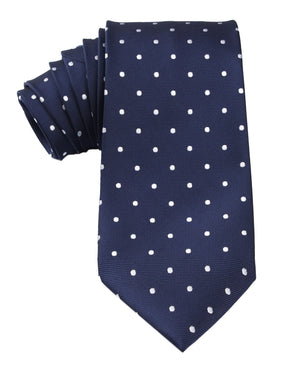 Navy Blue with White Polka Dots Tie