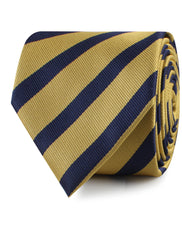 Navy Stripe Yellow Twill Necktie