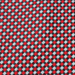 Navy and Light Blue Red Checkered Fabric Necktie X283