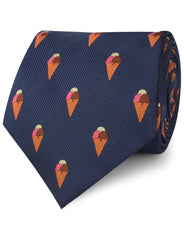 Neapolitan Ice Cream Cone Neckties