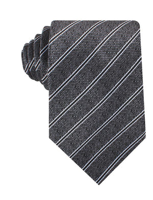 New York Charcoal Striped Necktie