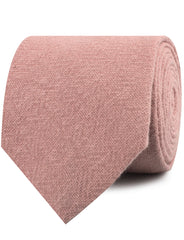 New York Dusty Nude Pink Linen Neckties