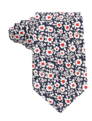 New York Navy Floral Tie