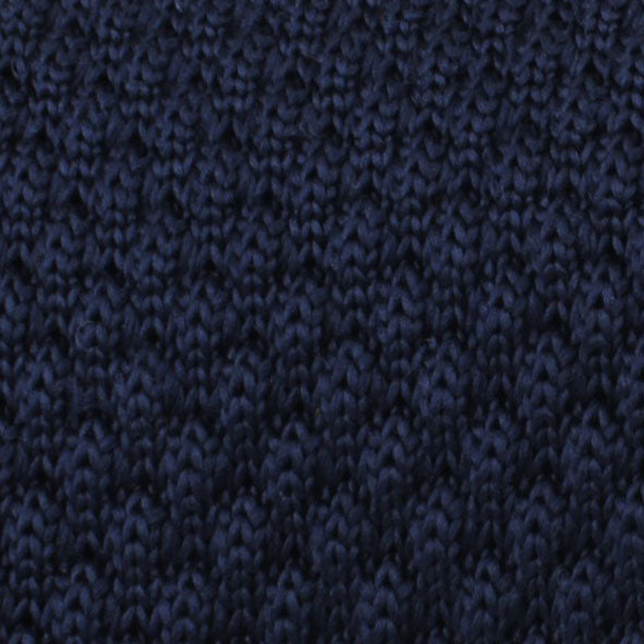 Noctuary Navy Knitted Tie Fabric
