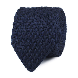 Noctuary Navy Knitted Tie