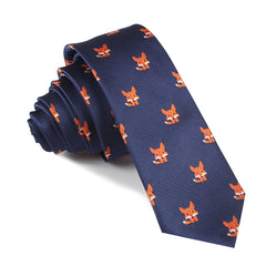North American Kit Fox Skinny Tie