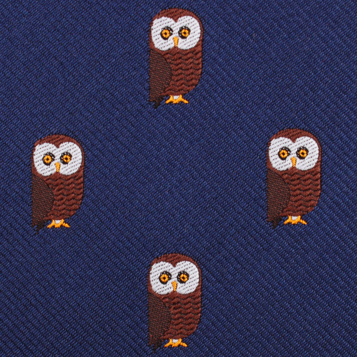 Northern Brown Owl Fabric Pocket Square