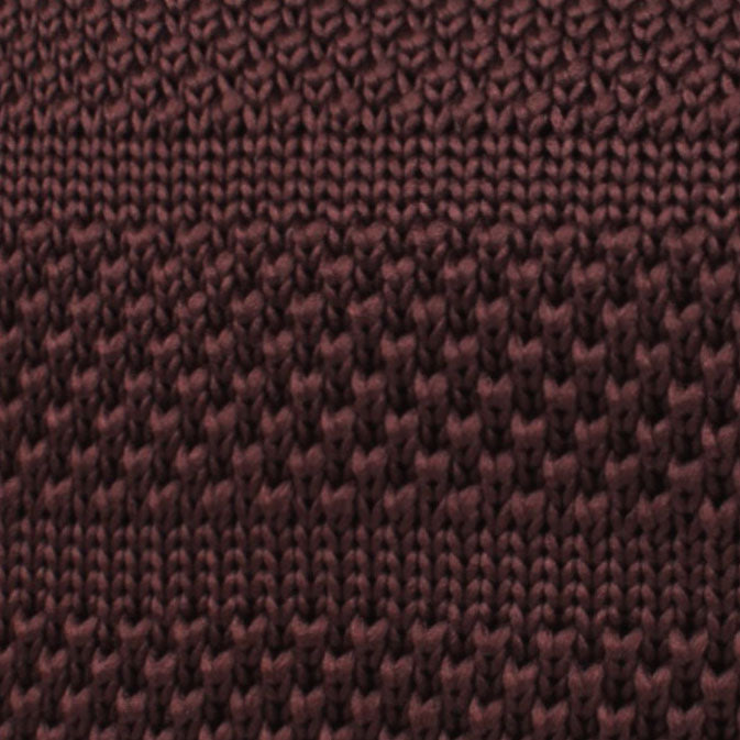 Nottingham Brown Knitted Tie Fabric