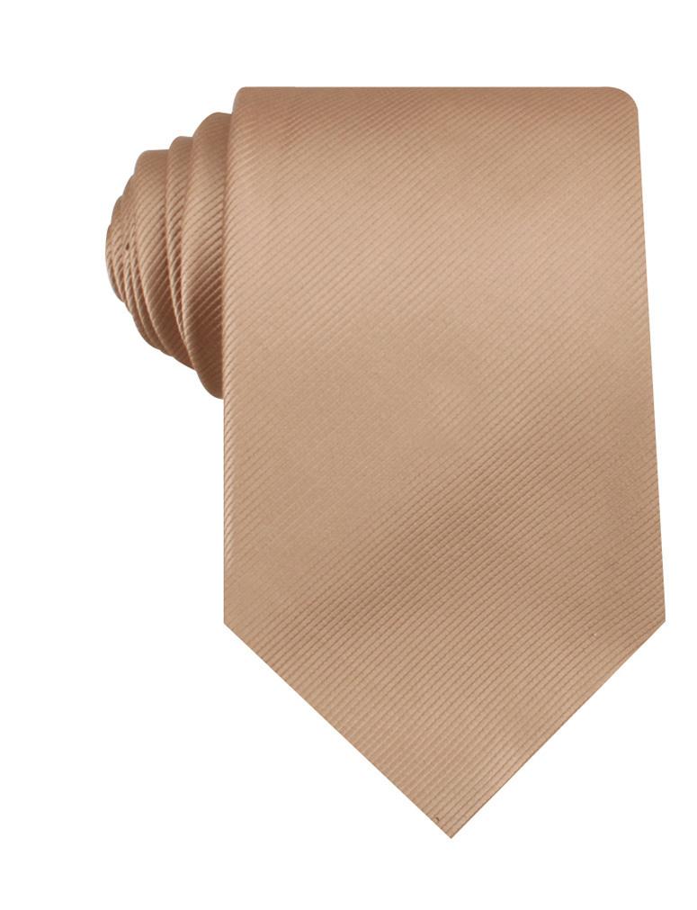 Nude Brown Twill Necktie
