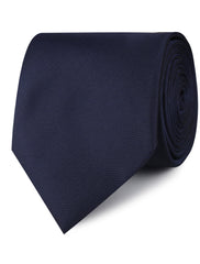 Nude Navy Blue Necktie