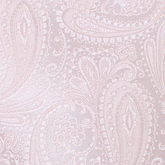 Nude Pink Paisley Pocket Square Fabric