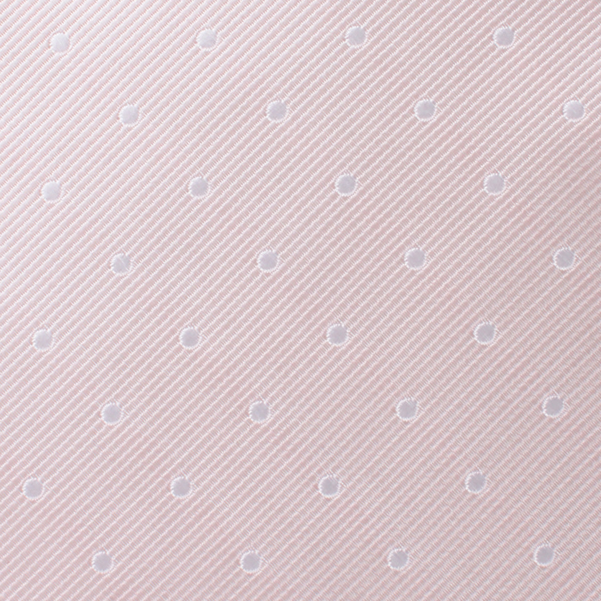 Nude Pink Polka Dots Pocket Square Fabric