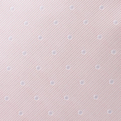 Nude Pink Polka Dots Skinny Tie Fabric