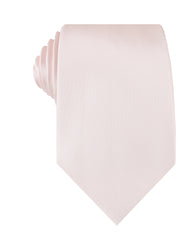 Nude Pink Satin Necktie