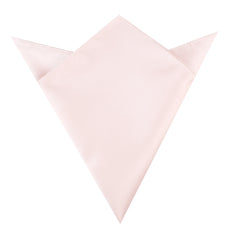 Nude Pink Satin Pocket Square