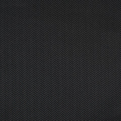 Onyx Black Herringbone Necktie Fabric