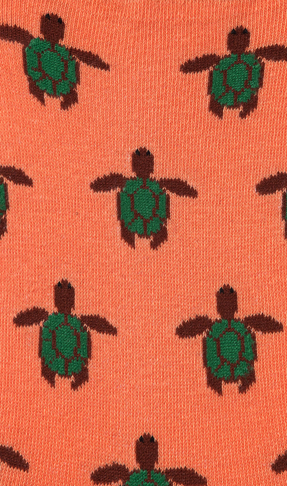 Orange Turtle Low Cut Socks Pattern