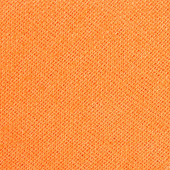 Orange Amber Slub Linen Fabric Self Tie Diamond Tip Bow Tie L166