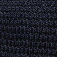 Oxford Navy Blue Pointed Knitted Tie Fabric