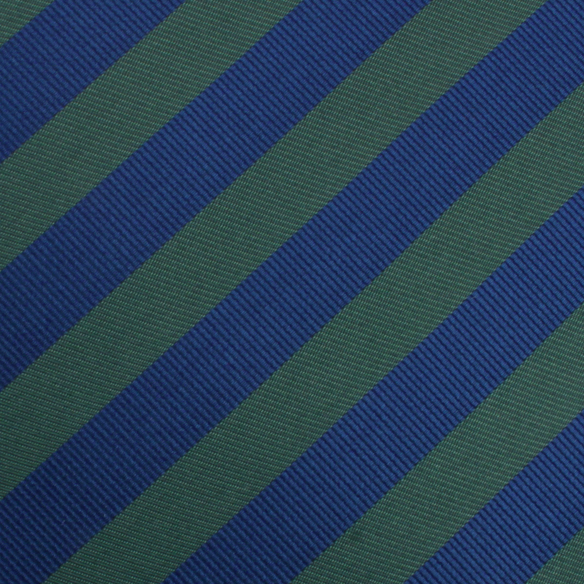 Oxford Blue & Dark Green Striped Pocket Square Fabric