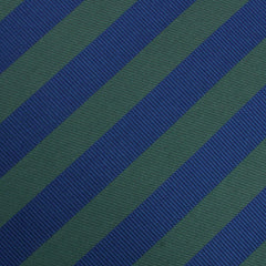 Oxford Blue & Dark Green Striped Fabric Swatch