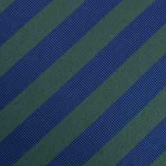 Oxford Blue & Dark Green Striped Skinny Tie Fabric