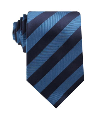 Oxford & Steel Blue Striped Necktie