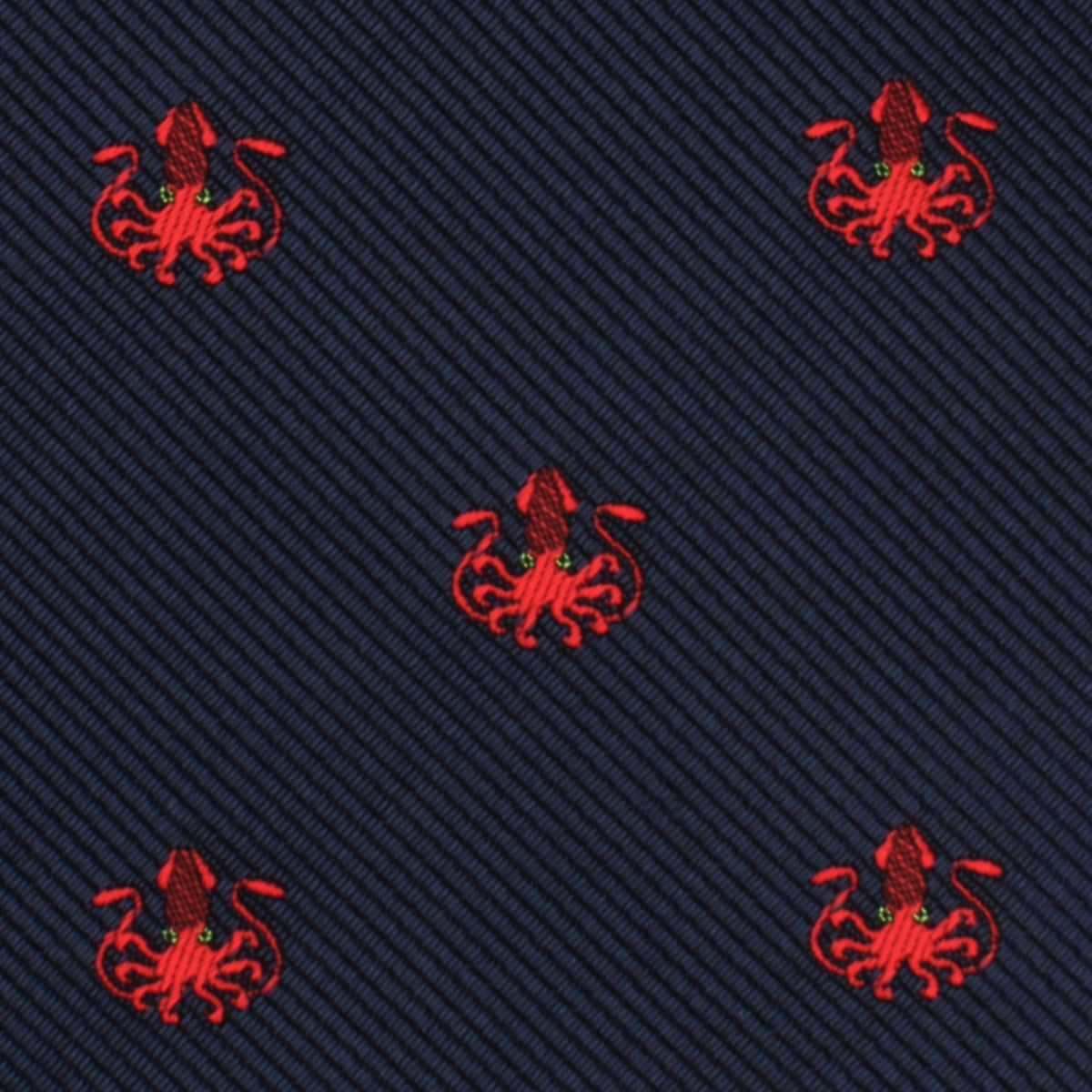Ozy The Squid Necktie Fabric