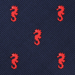 Pacific Seahorse Skinny Tie Fabric