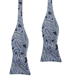 Paisley Blue - Bow Tie (Untied)