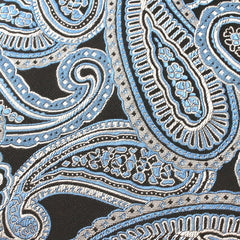 Paisley Blue Fabric Necktie X107