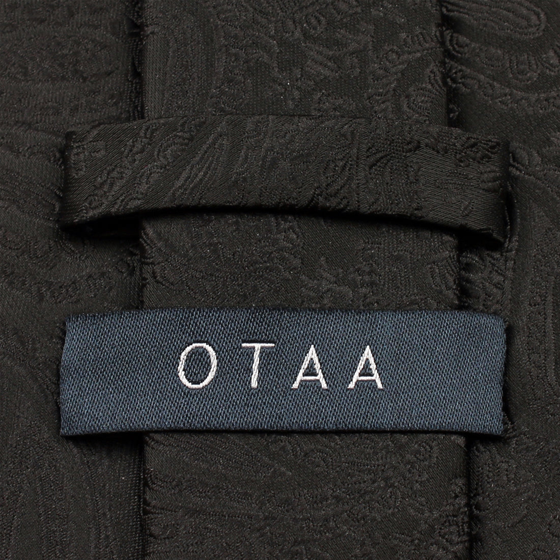 Paisley Midnight Black Necktie Back