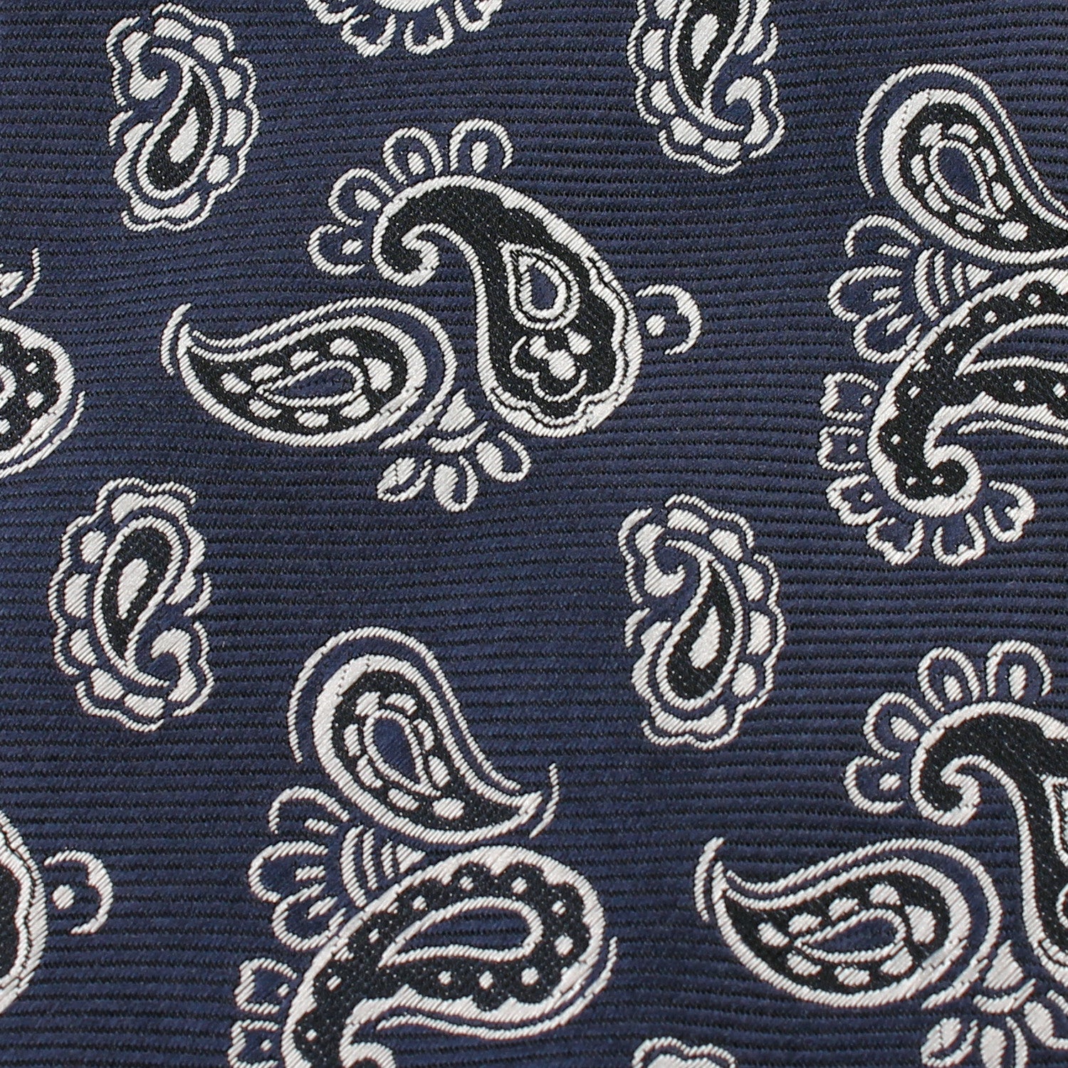 Paisley Navy Blue Tie Fabric