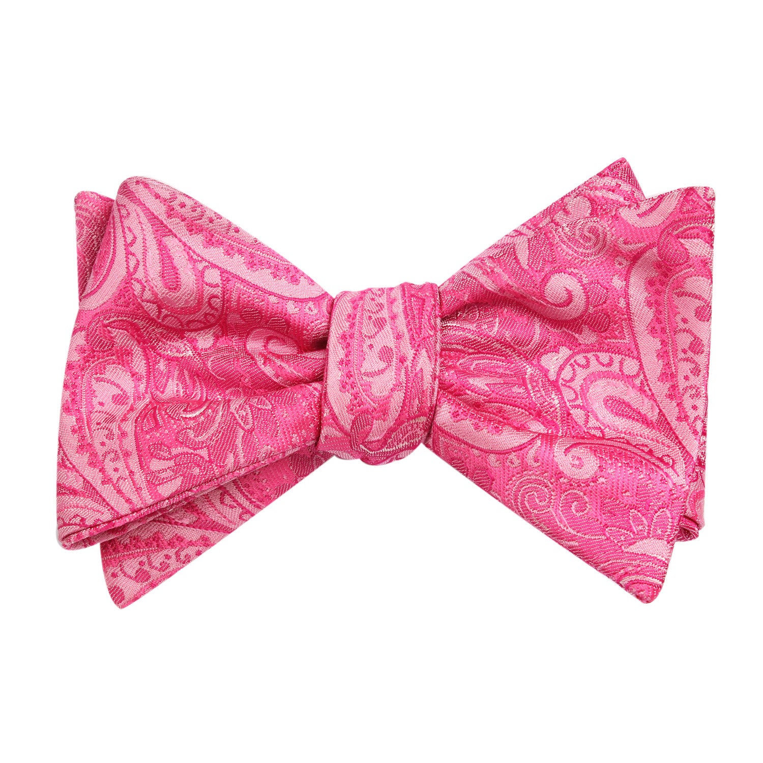 Paisley Pink - Bow Tie (Untied) Self tied knot by OTAA