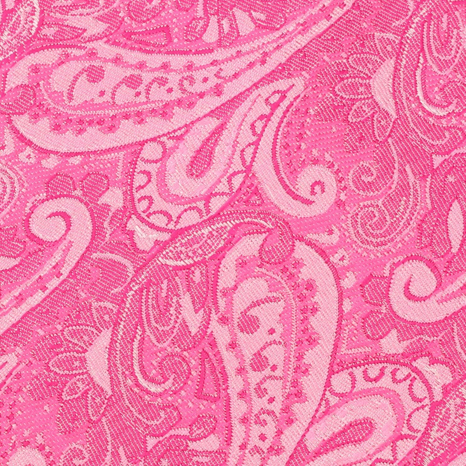 Paisley Pink Fabric Bow Tie XP888