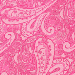 Paisley Pink Fabric Self Tie Diamond Tip Bow Tie XP888