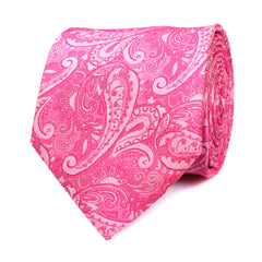 Paisley Pink Tie Front View