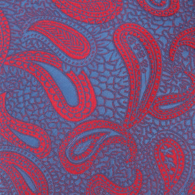 Paisley Purple and Red - Pocket Square