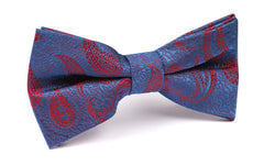 Paisley Purple and Red Bow Tie