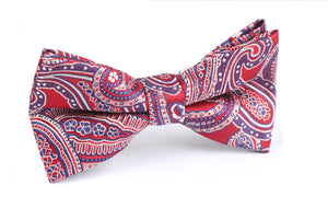 Paisley Red - Bow Tie