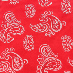 Paisley Red Fabric Self Tie Bow Tie X255