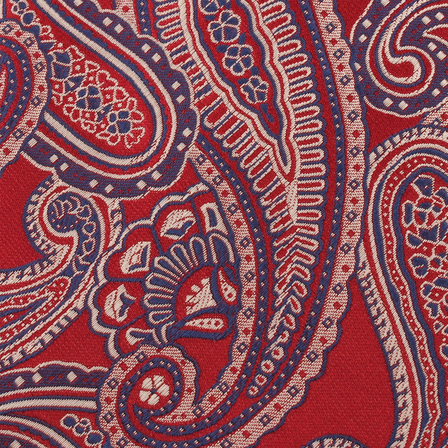 Paisley Red Tie Fabric