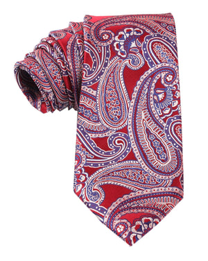 Paisley Red Tie
