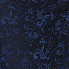 Parc Monceau Navy Blue Floral Bow Tie Fabric