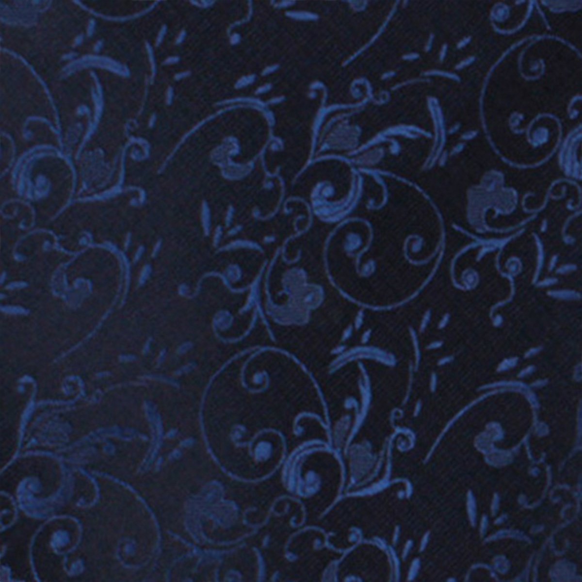 Parc Monceau Navy Blue Floral Necktie Fabric