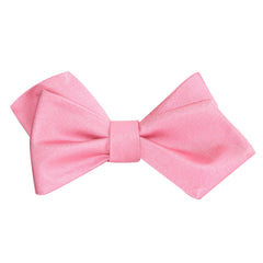 Pastel Pink Self Tie Diamond Tip Bow Tie 1