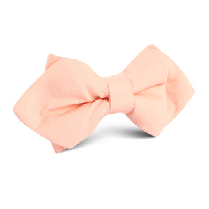 Peach Cotton Diamond Bow Tie