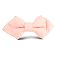 Peach Cotton Kids Diamond Bow Tie