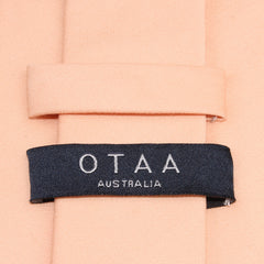 Peach Cotton Skinny Tie OTAA Australia