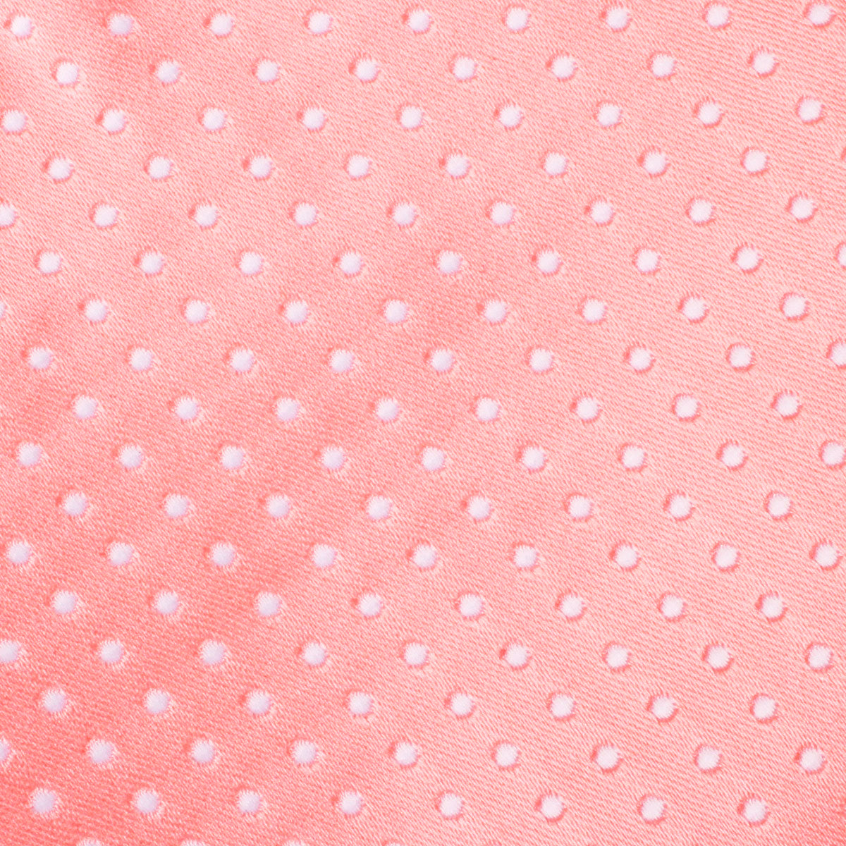 Peach Mini Polka Dots Bow Tie Fabric